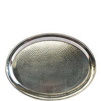 Oval Hammered Service Tray - 400mm