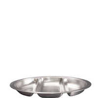 Vegetable Dish 3 Section - Banqueting 450mm 