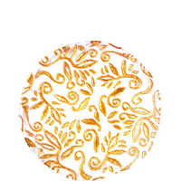 Display Plate with Gold Leaves - 375mm
