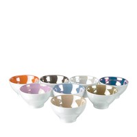 Rice Bowls Polka - 10.5cm [8 Mixed Colours]