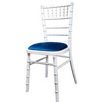 <P>White Camelot Stick Back Chair <P>[Seat Pad - Not Included]