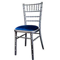 <P> Silver Camelot Stick Back Chair <P>[Seat Pad - Not Included]